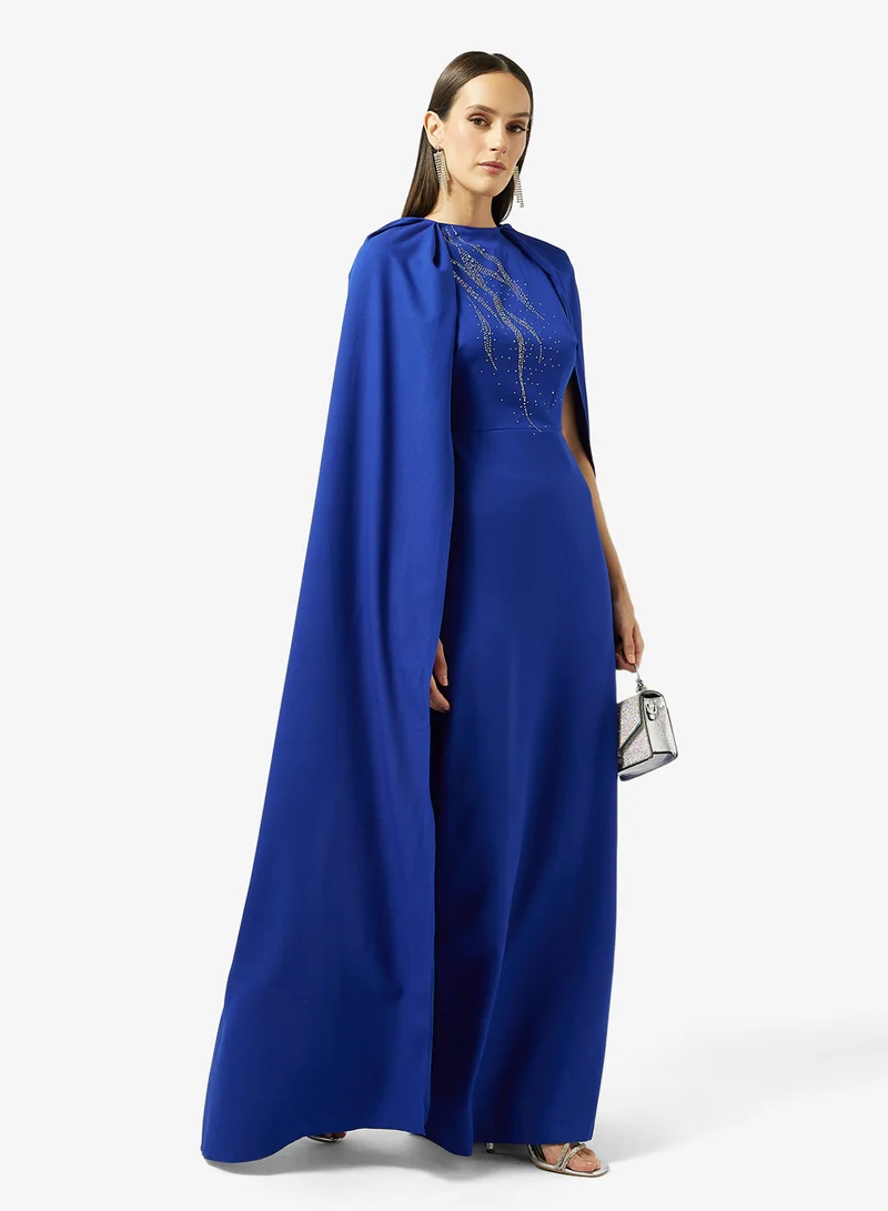 Namshi x  A-line Gown With Cape for Women | Best Price UAE